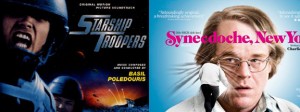 Posters of Starship Troopers and Synecdoche, New York films
