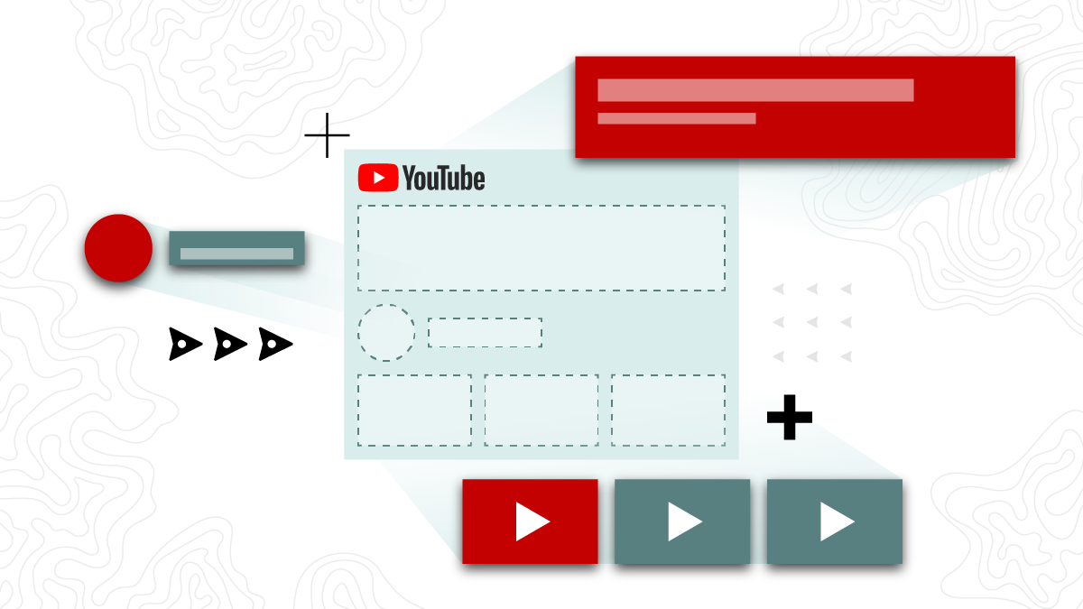 Graphic showing components of a YouTube channel